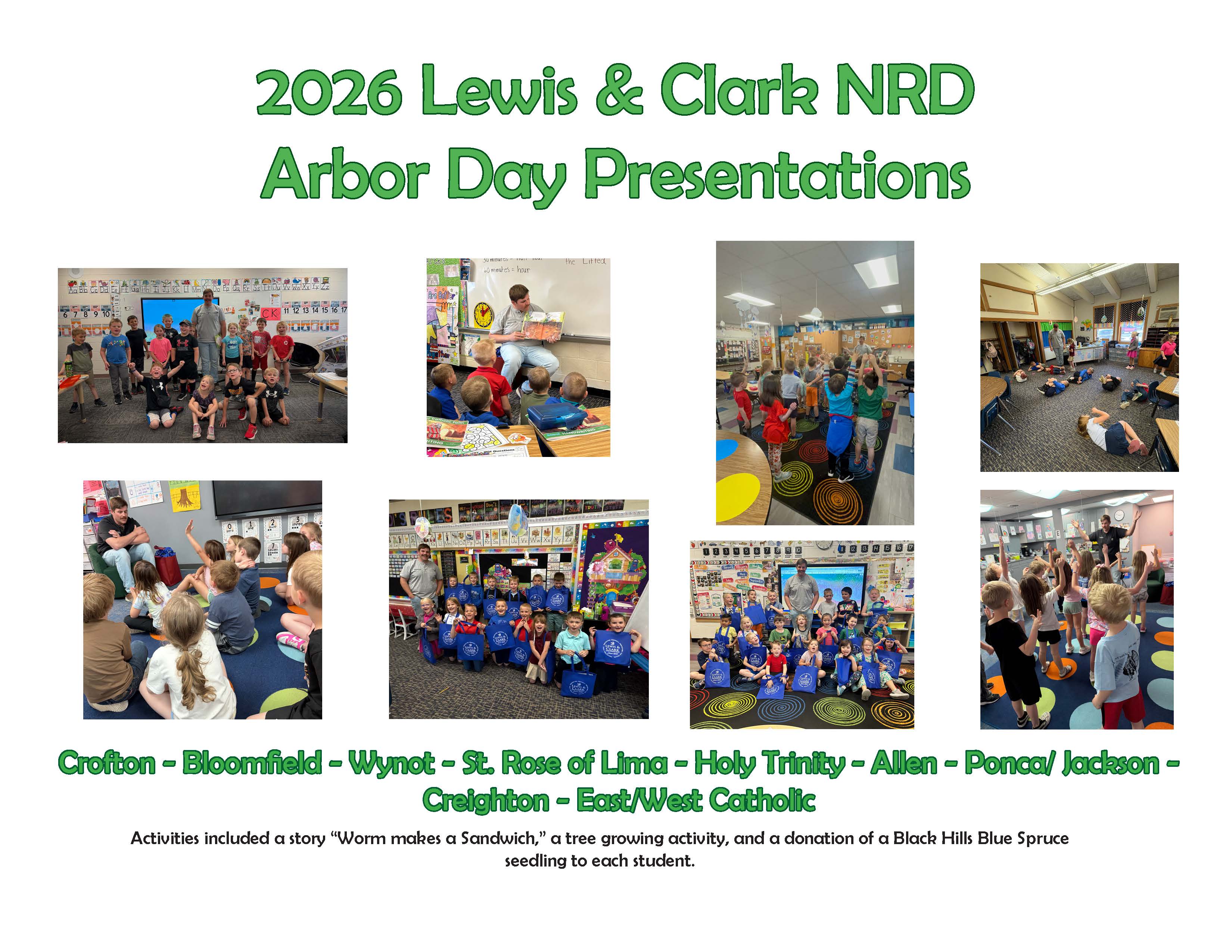 collage of classroom presentations