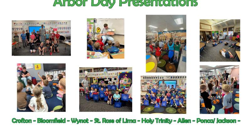 collage of classroom presentations